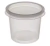 50 Pote 140 ml com tampa para molho Freezer e Microondas