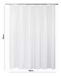 Combo Cortina De Baño de Diseño Antihongos + Protector Blanco + Barral extensible de Acero + Ganchos Inoxidables - Tienda Homy