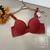 Sutiã com Bojo Reforçado Lateral Larga Básico - Vermelho