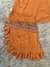 Baby Doll Com Detalhes em Renda- Laranja - comprar online