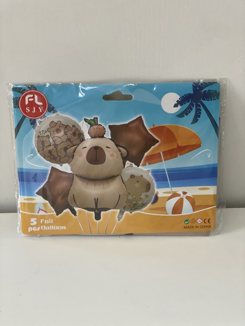 SET DE GLOBOS CAPIBARA - comprar online