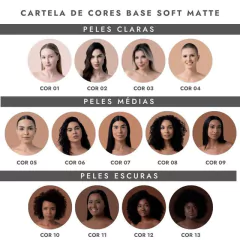 BASE SOFT MATTE COR 07 - LFPRO - AlineAMakeStore