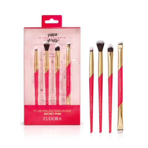 KIT DE PINCEIS PARA OLHOS SECRET PINK - comprar online