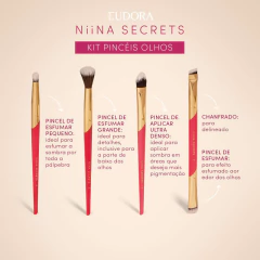 KIT DE PINCEIS PARA OLHOS SECRET PINK na internet