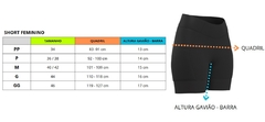 Short compressão Endurance feminino Preto