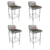 Set de 4 Banquetas Cozumel - Cable PVC