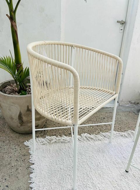 Combo Sillas Veracruz con Mesa Tambor - Soga sintética - comprar online