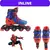 Patins Homem Aranha Rodas Inline Gel 36 ao 39 C/ Kit Proteção - BBR - loja online