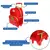 Mala Escolar G com Rodinhas Infantil Menina Strawberry Morango - comprar online