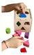 Cubo Pedagógico para Encaixe das Formas De Madeira C/ Peças Coloridas - ToyMix - Loja - Brinquedos Baby Run 