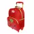 Mala Escolar G com Rodinhas Infantil Menina Strawberry Morango - Brinquedos Baby Run 