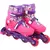 Kit Patins 4 Rodas C/ Proteção 36/39 Princesas - Bbr Toys