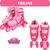Kit Patins 4 Rodas C/ Proteção 32/35 Princesas - Bbr Toys na internet