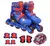 Patins Homem Aranha 2 em1 Inline e Triline Gel 32 ao 35 C/ Kit Proteção