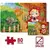 Quebra Cabeça 80 Peças Chapéuzinho Vermelho - Pais E Filhos - Brinquedos Baby Run 
