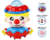 BRINQUEDO MUSICAL GIRA GIRA COM SOM E LUZES PALHAÇO- BBR Toys - comprar online