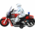 Moto Escolta Policial Azul com Luz e Som Veiculo de Brinquedo - Bbr Toys