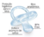 Chupeta De Silicone Azul - Baby Go - loja online