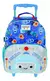 Mala Escolar G Com Rodinhas Infantil Menino Robots Beep Beep