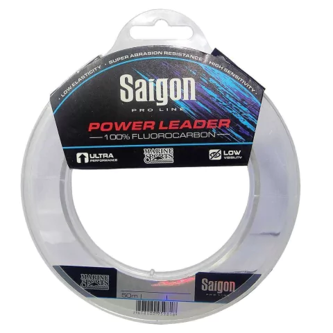 Linha Monofilamento Marine Sports Saigon Fluorocarbon Leader 50m