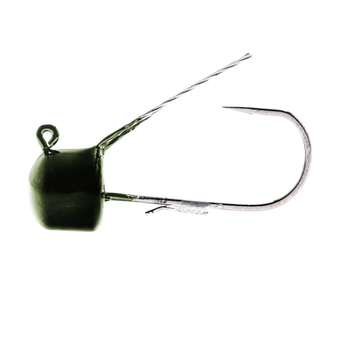 Anzol Z-Man Finesse Shroomz Weedless 1/5oz 5.6gr com haste protetora e cabeça verde oliva
