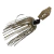 Isca artificial Z-Man Chatterbait The Original 3/8oz com corpo branco e franjas transparentes.