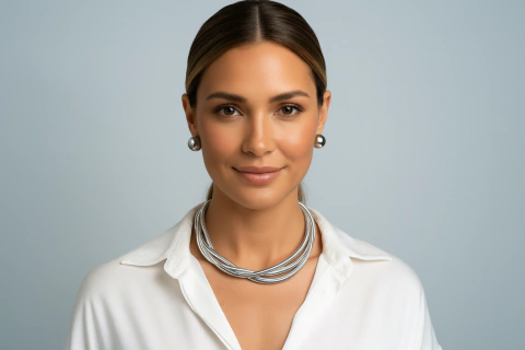 Conjunto de colar e brincos Mika - comprar online