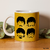 Caneca Beatles Preta e Amarela Presente Café Música Rock Decoração Cozinha Chá Mug