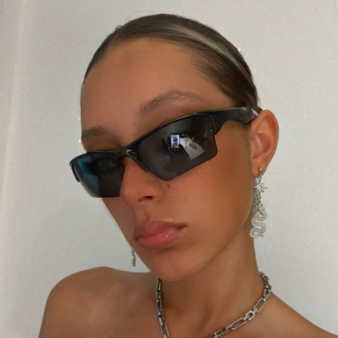 Gafas lentes vintage Roma negros