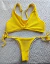 Bikini amarilla con nudo, talle S