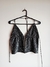 Top Zara de lurex plateado, talle XL/L. - comprar online