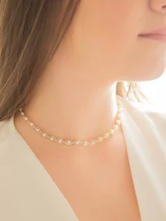 CHOKER MIA COM PEROLAS na internet