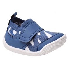 ZAPATILLA TIM AZUL (FLEXIBLE, PUNTERA AMPLIA)