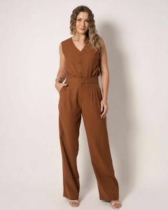 Calça Terra - marrom - comprar online