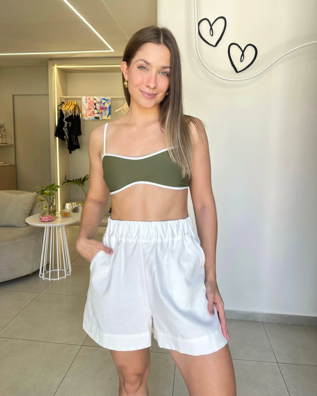 Short Maria - branco