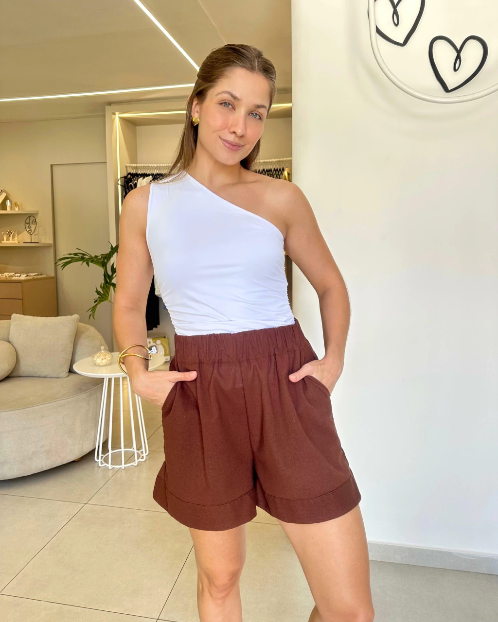 Short Maria - marrom