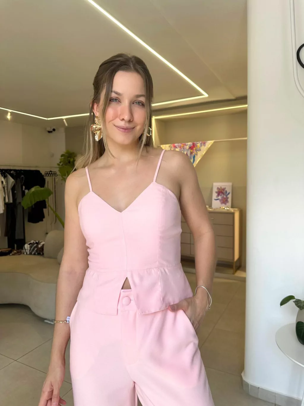 Corset Girassol - rosa
