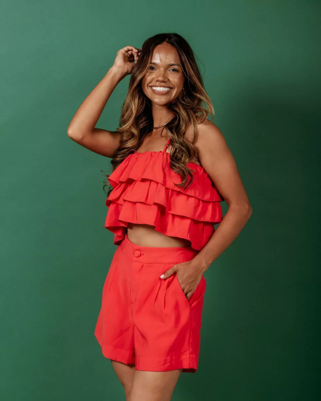 Cropped Mavi - vermelho