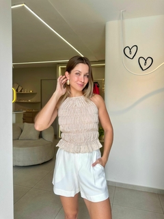 Top Lia - bege - comprar online