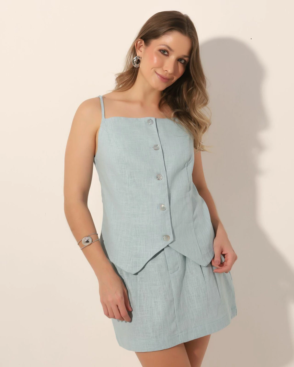 Colete Aninha - azul