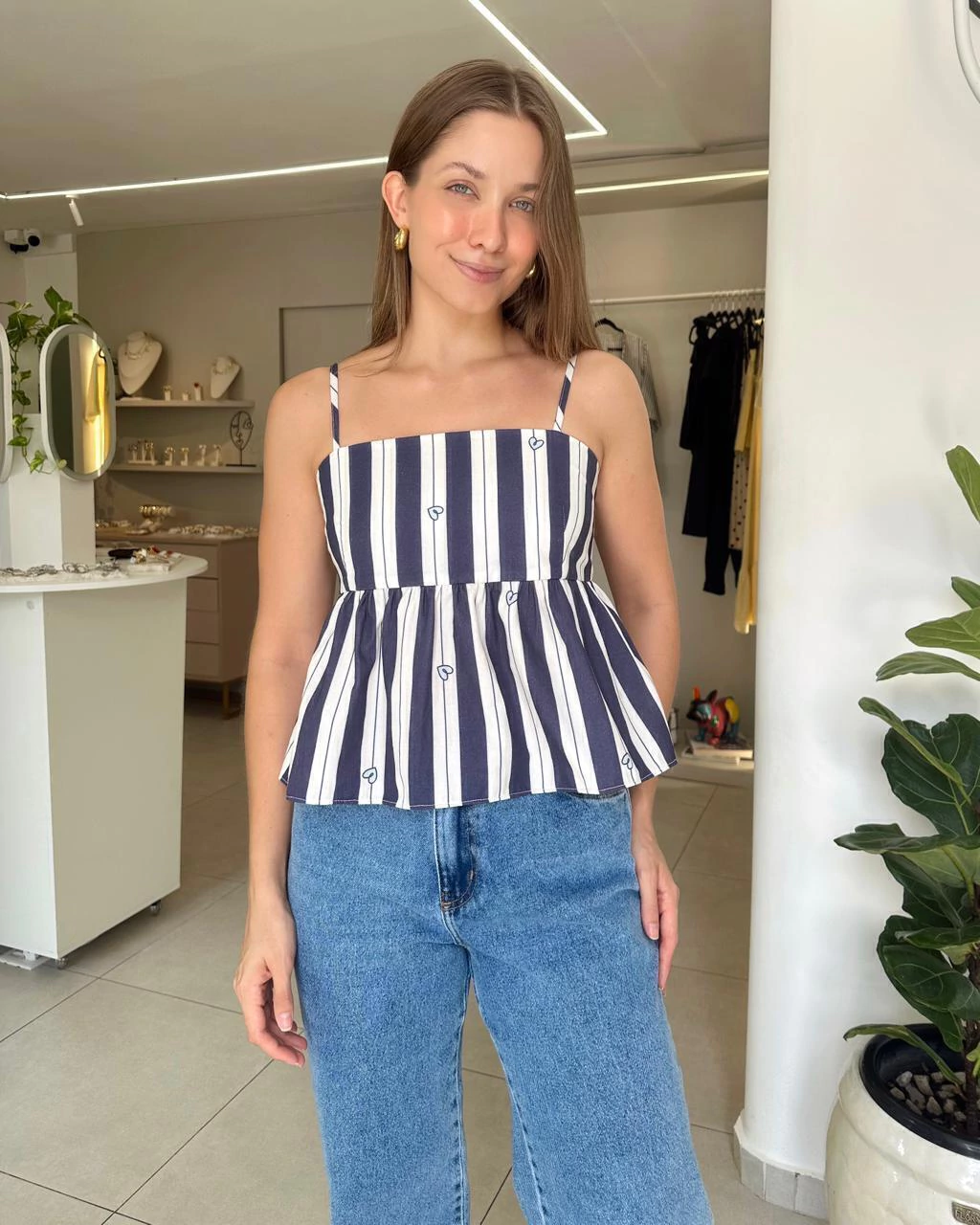 Blusa Jéssica- listrada