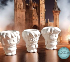 MACETA HARRY POTTER-RON-HERMIONE (TRIO) (PRODUCTO DE OUTLET CON FALLAS, NO TIENE CAMBIO NI RECLAMOS) - tienda online