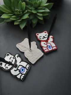 GATITO FORTUNA porta sahumerio PACK X 10 unidades - GTDECO