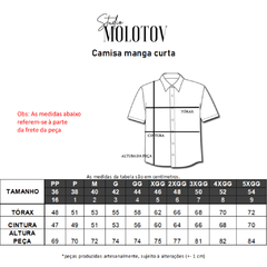 Camisa Boston - Molotov Camisaria - camisas estampadas do PP ao 5XGG