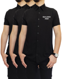KIT CAMISA WORK VISCO BLACK
