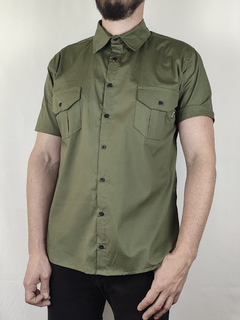 KIT CAMISA WORK GREEN BLACK - Molotov Camisaria - camisas estampadas do PP ao 5XGG