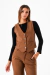 Chaleco punto roma forrado - comprar online