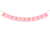 Banderín Bienvenidos Rosa y Dorado Decoración Fiesta Banner Bienvenida Evento Cumpleaños Baby Shower Decoración Femenina Cartel Colgante