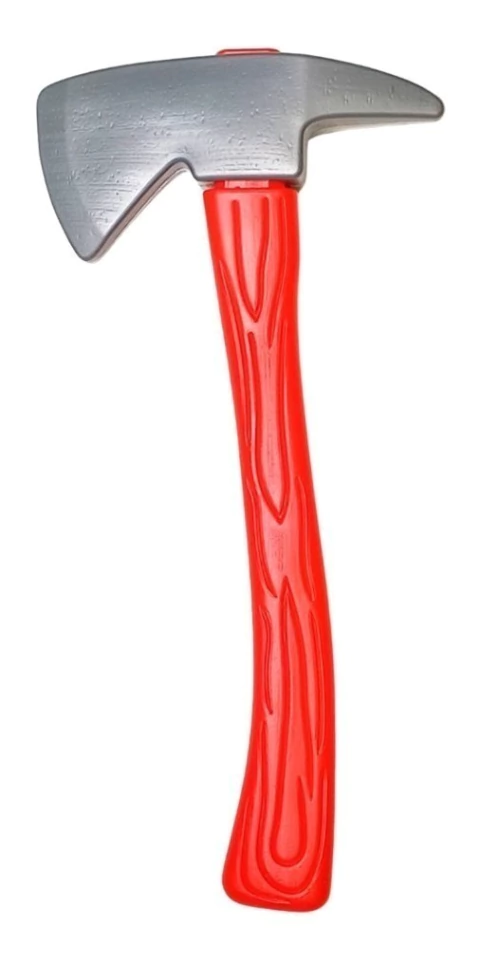 Hacha Indio Bombero Leñador Chica Roja Plastico Juguete Axe