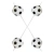 Set Velas 3D Pelotas De Fútbol X4 Piezas Decoración Temática Futbolera en internet
